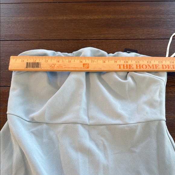 Lulus After Hours Light Blue Strapless Ruffled Maxi Dress Size Small - Picture 5 of 9